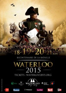 bataille de waterloo, waterloo 2015, affiche, reconstitution, balade historique, balades-historiques.com, napoleon