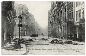 lille, rue faidherbe, bombardement 1914, balade historique, balades-historiques.com