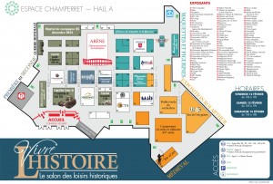 Plan salon vivre l'histoire 2016, paris, balade historique, balades-historiques.com