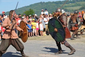 Fives-sur-mer, Calvados, reconstitution août 2016, Guillaume le Conquérant, balade historique, balades-historiques.com